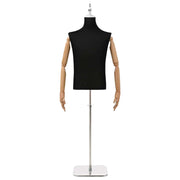 Manichino Regolabile 170-218 cm con Base Maschio PP Nero 42041706