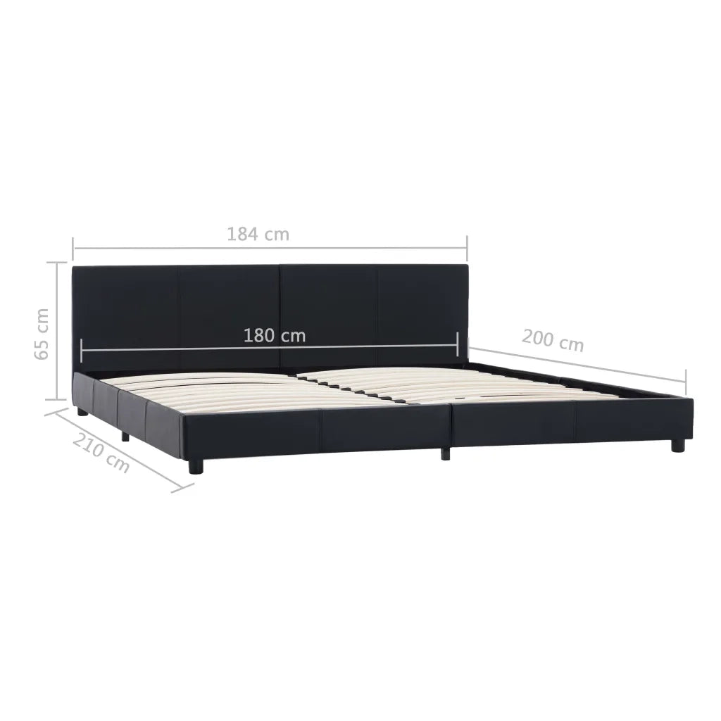 Giroletto Nero in Similpelle 180x200 cm 284773