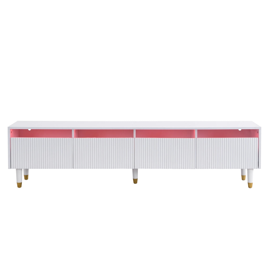 Cassettiera per TV bianca 178 cm in MDF