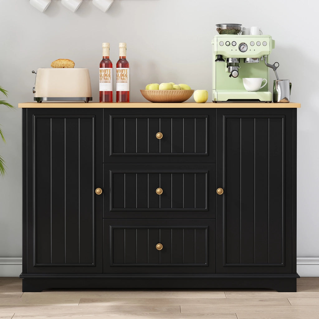 Credenza con 3 Cassetti e Ante ¨C Xylo ¨C Nero