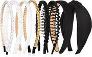 Set di Fasciature Zigzag con Perle - Fasciature per Signore e Ragazze (8 pezzi)