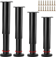 Sostegni per mobili regolabili in altezza - set da 4 - metallo resistente