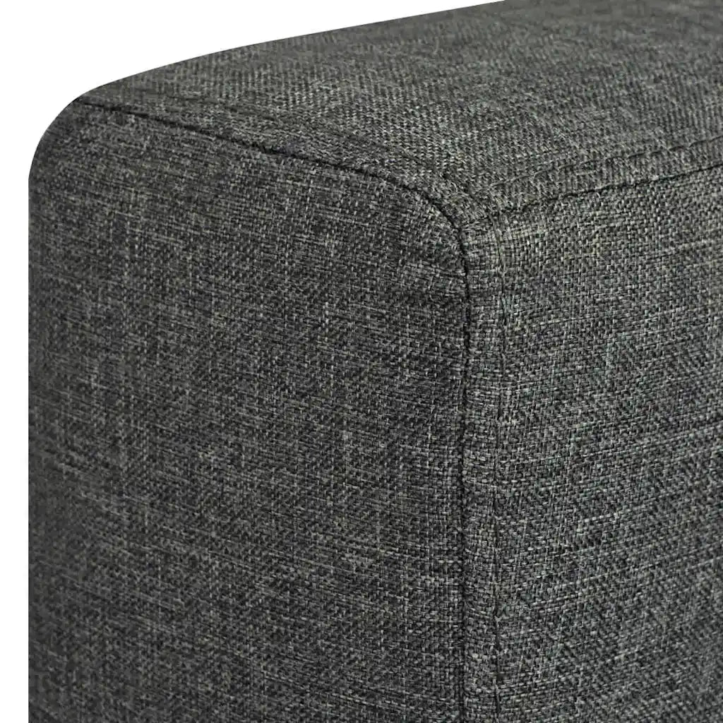 Divano a 2 Posti-Sofa 2 Posti in Tessuto Grigio Scuro 613869
