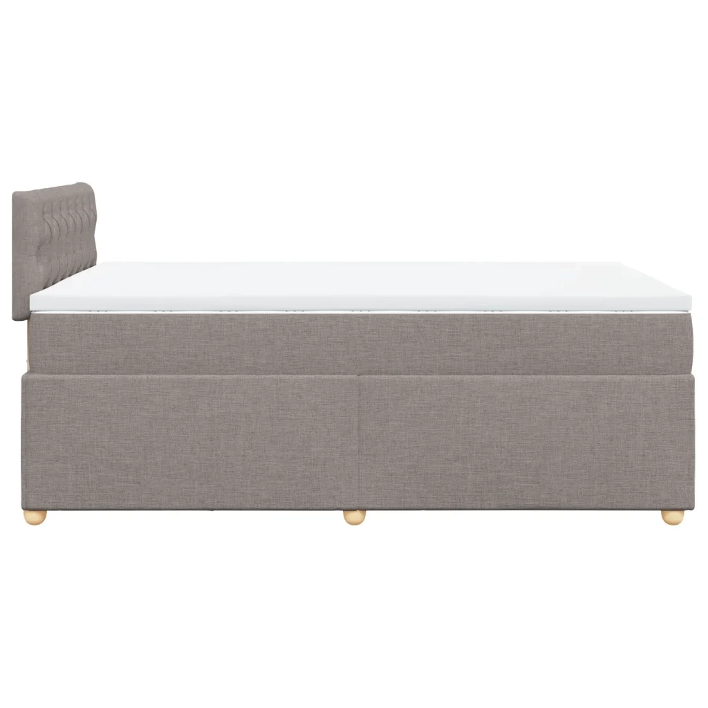 Giroletto a Molle con Materasso Tortora 120x200 cm in Tessuto 3288958
