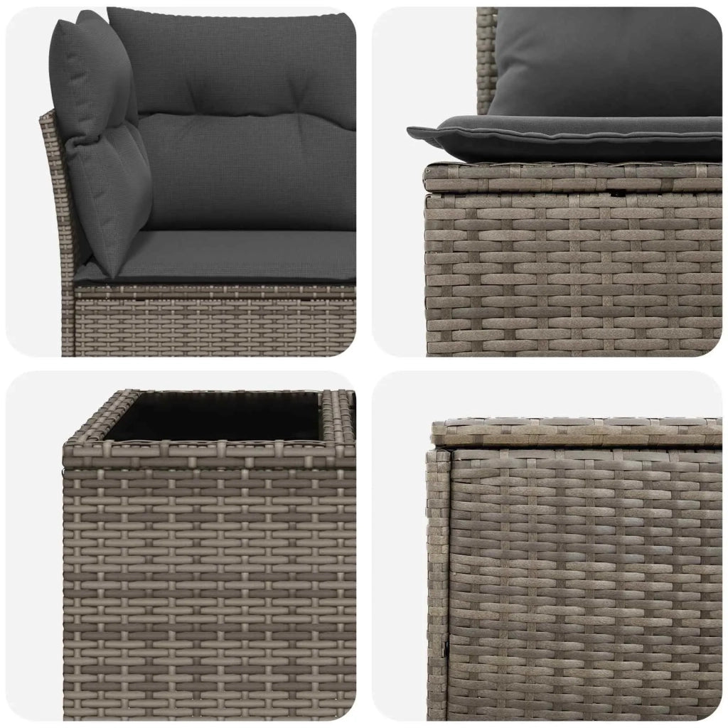 Set di divani 8 pz Grigio e Grigio Scuro 3448276