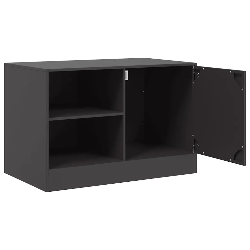 Mobili TV 2 pz Neri 67x39x44 cm in Acciaio 841692