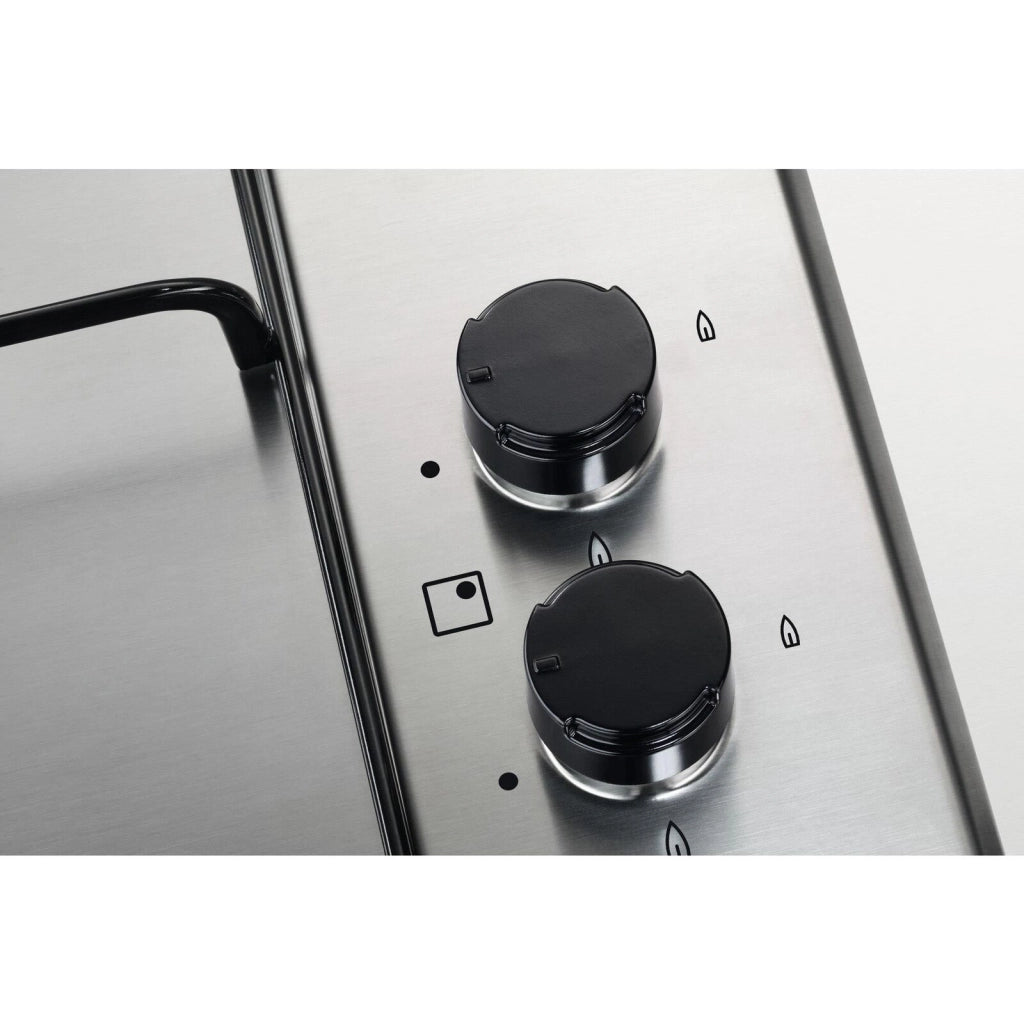 Electrolux EGS6414X Piano cottura a gas 60 cm 4 fuochi Wok multicorona 4000 W comandi laterali accensione elettronica Sicurgas colore Inox
