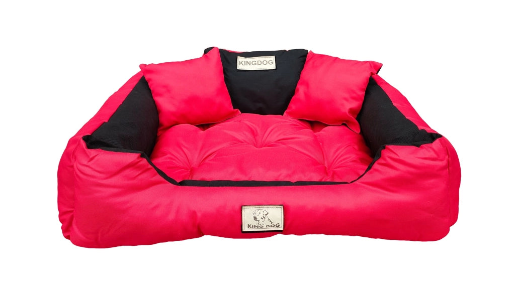 AIO FACTORY 145x115 cm KINGDOG Cuccia per cani impermeabile personalizzabile rossa