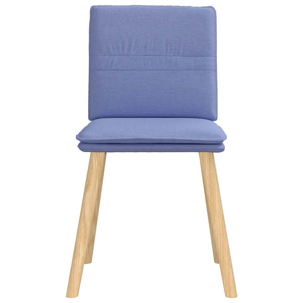 Sedie da Pranzo 4 pz Blu Jeans in Tessuto 3315365