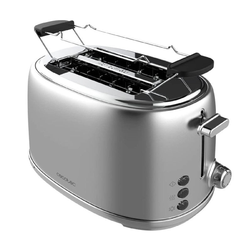 CECOTEC 03206 - Tostapane verticale Toast&Taste 1000 Retro Double Inox