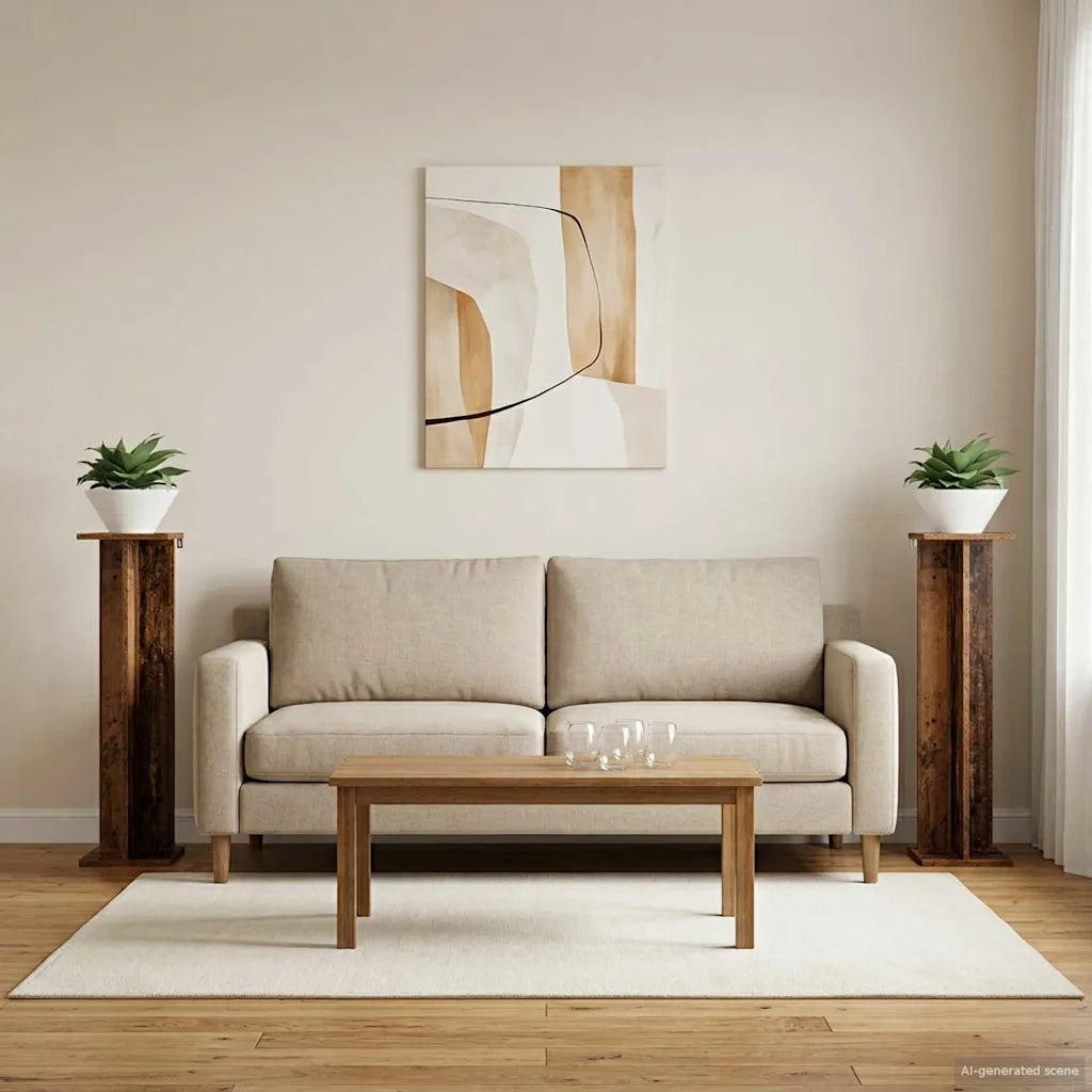 Supporto per piante | Sostegno per piante 2 pz Legno vecchio 25 x 25,5 x 100,5 cm