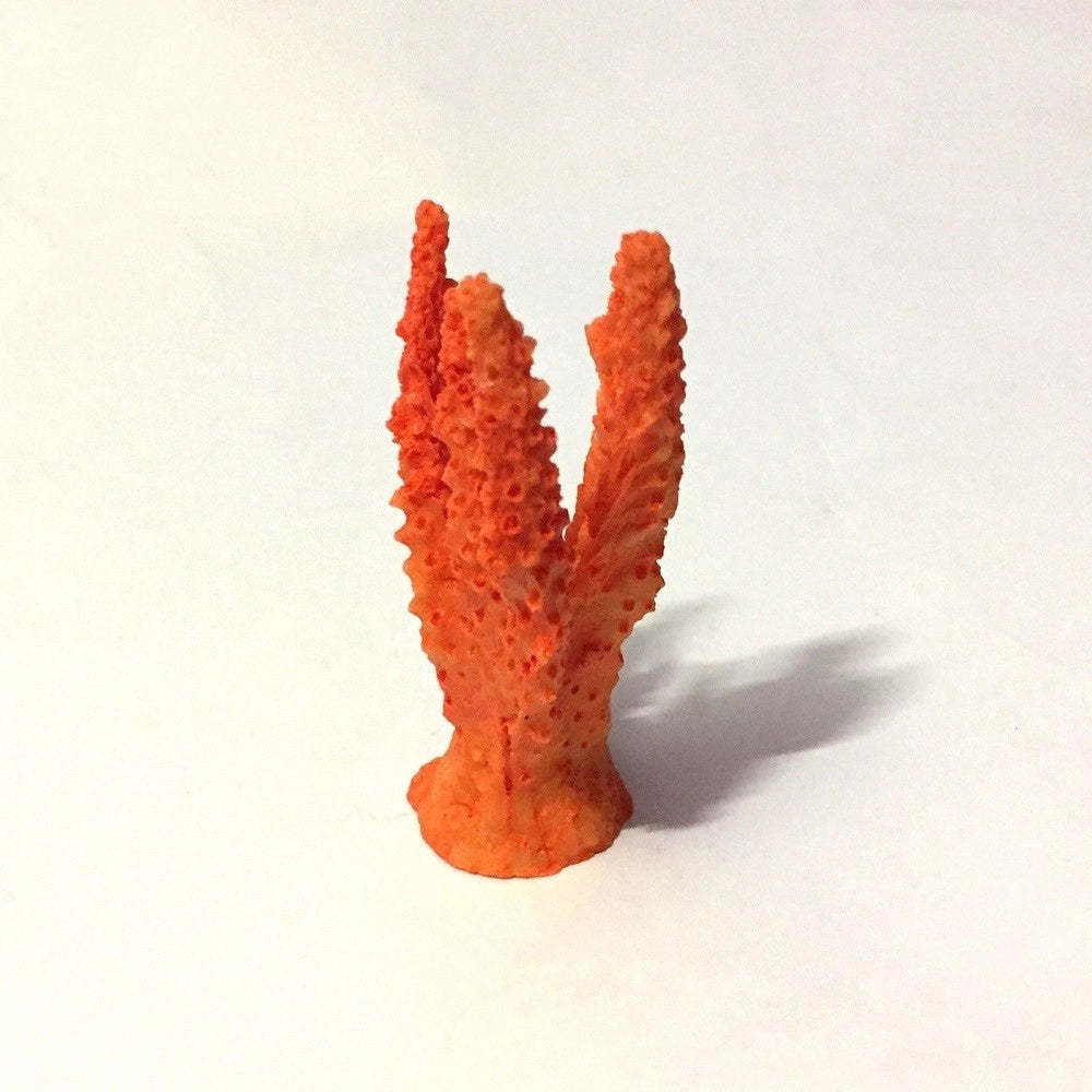 Trade Shop - Corallo Finto In Resina 7cm Orange Artificiale Per Decorazioni Acquario Addobbi -