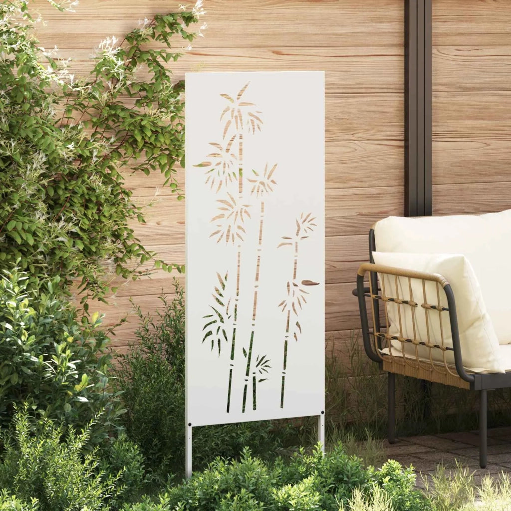 Schermo per privacy in giardino Floreale Bianco 50 x 140 cm 876295
