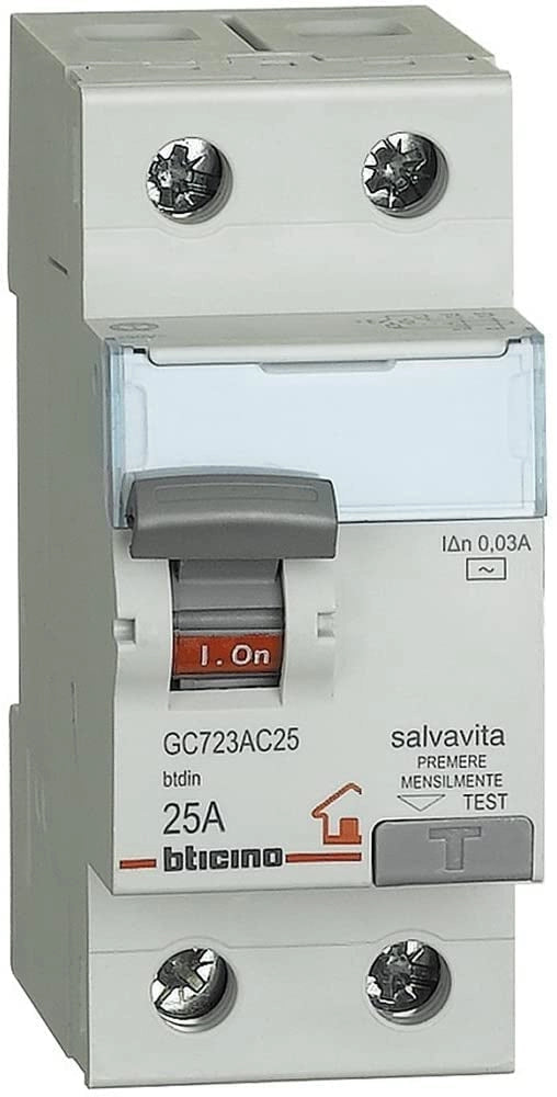 Interruttore Magnetotermico Differenziale Salvavita Bticino Corrente 25A