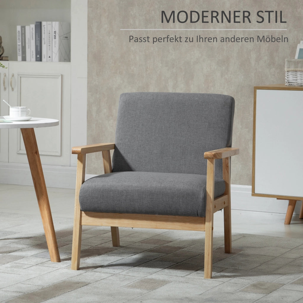 Poltrona massaggiante in legno ¨C zephmum ¨C grigio 64x70x72