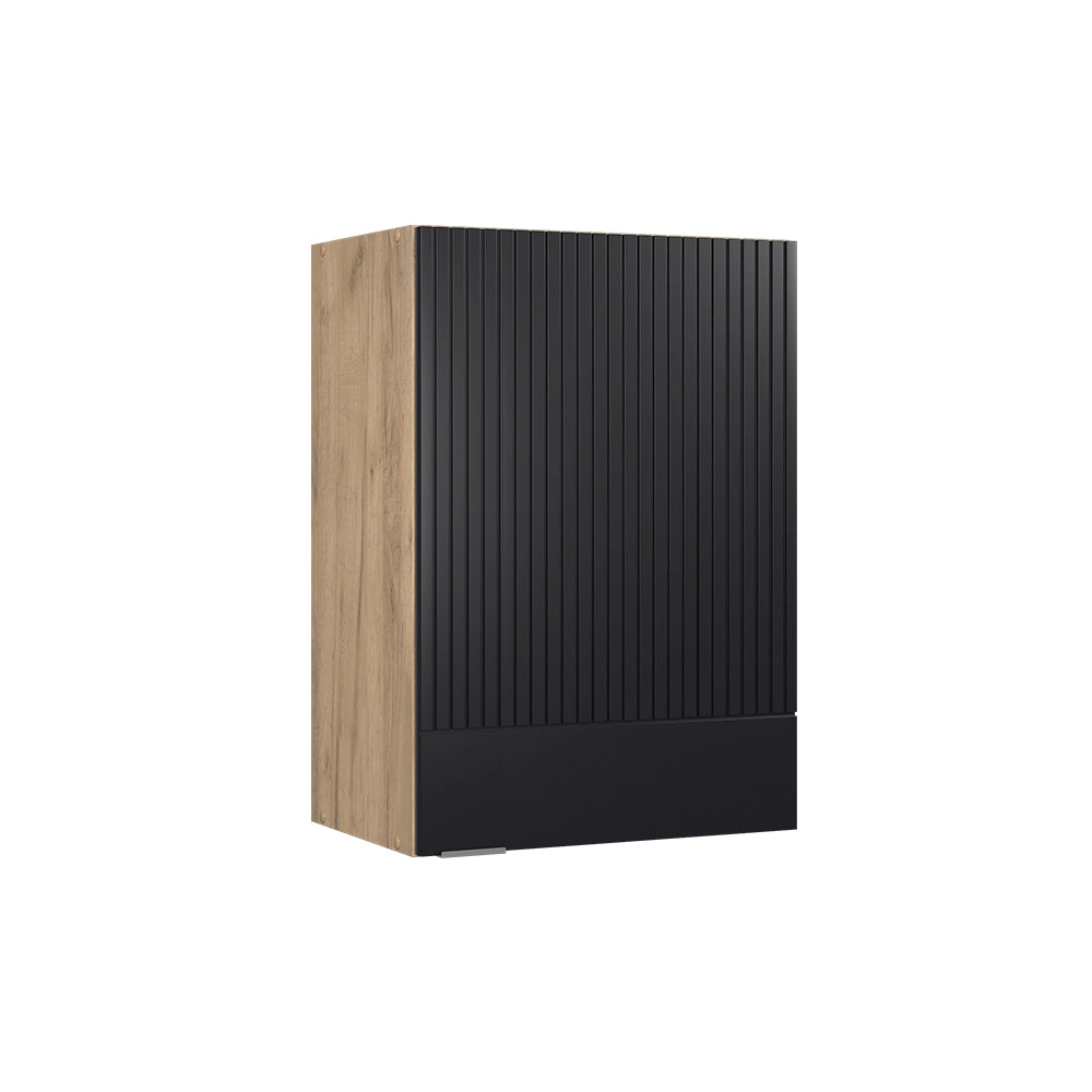 Pensile da cucina Fame-Line Nero rigato/Rovere dorato 50 cm Vicco