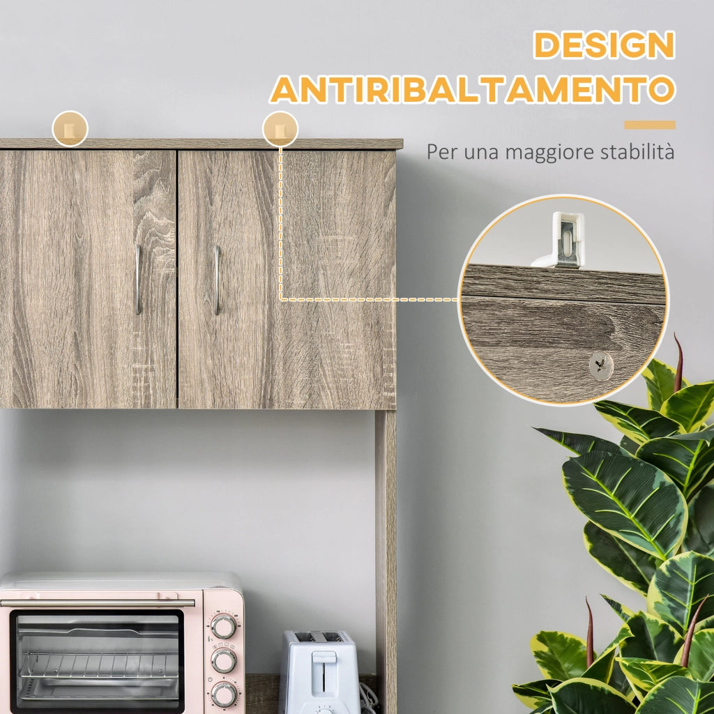 Credenza ¨C Minimal ¨C Grigio, Legno, 71x41x178cm