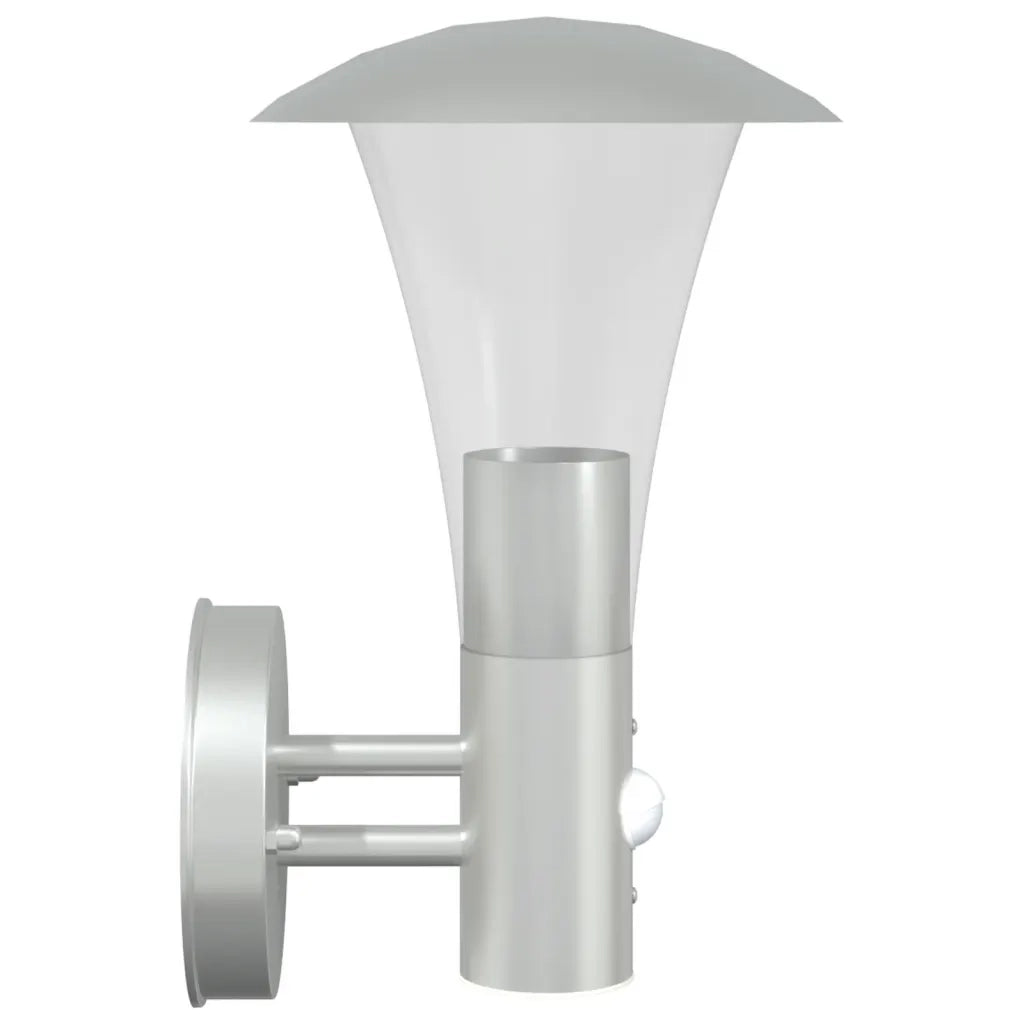 Applique per Esterno con Sensore Argento in Acciaio Inox 4006238