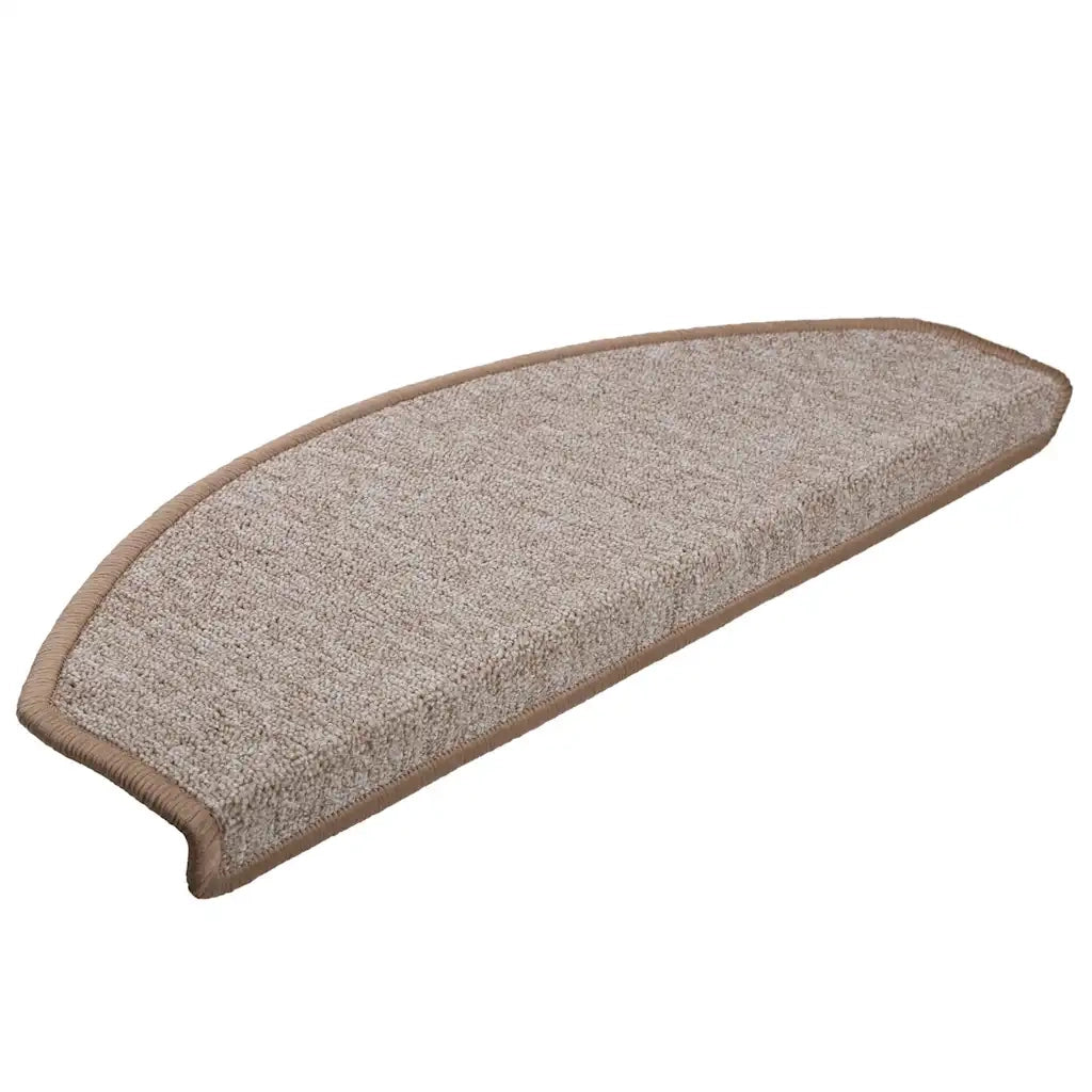 Tappetini per scale 30 pz 65x24x4 cm Marrone chiaro Semicircolari Grandi 3365751