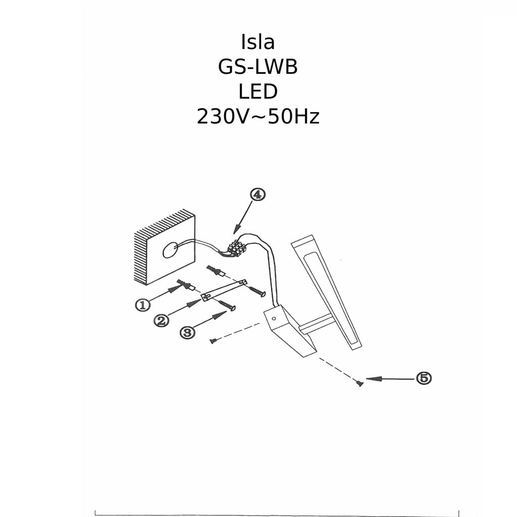 Applique Isla media bianca LED 12W 4000K IP44 Light Prestige
