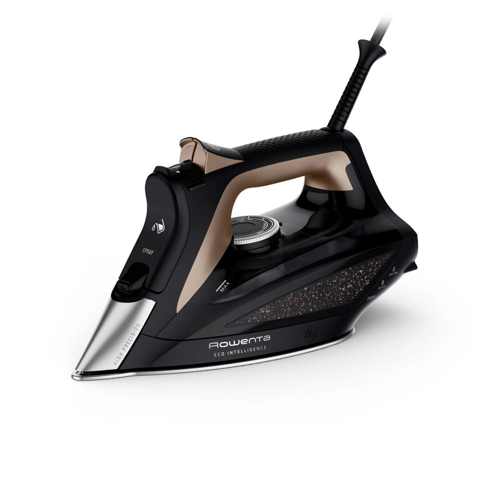 Rowenta dw6341d1 ferro da stiro ferro a vapore piastra microsteam 400 hd 3de 2500 w nero, marrone