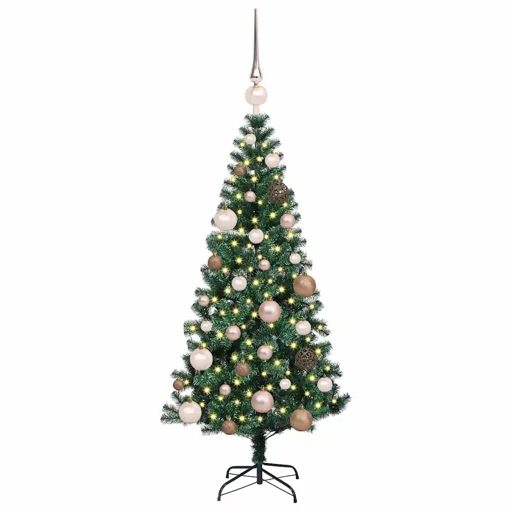 Albero di Natale artificiale con luci integrate Verde 120 cm 3396734