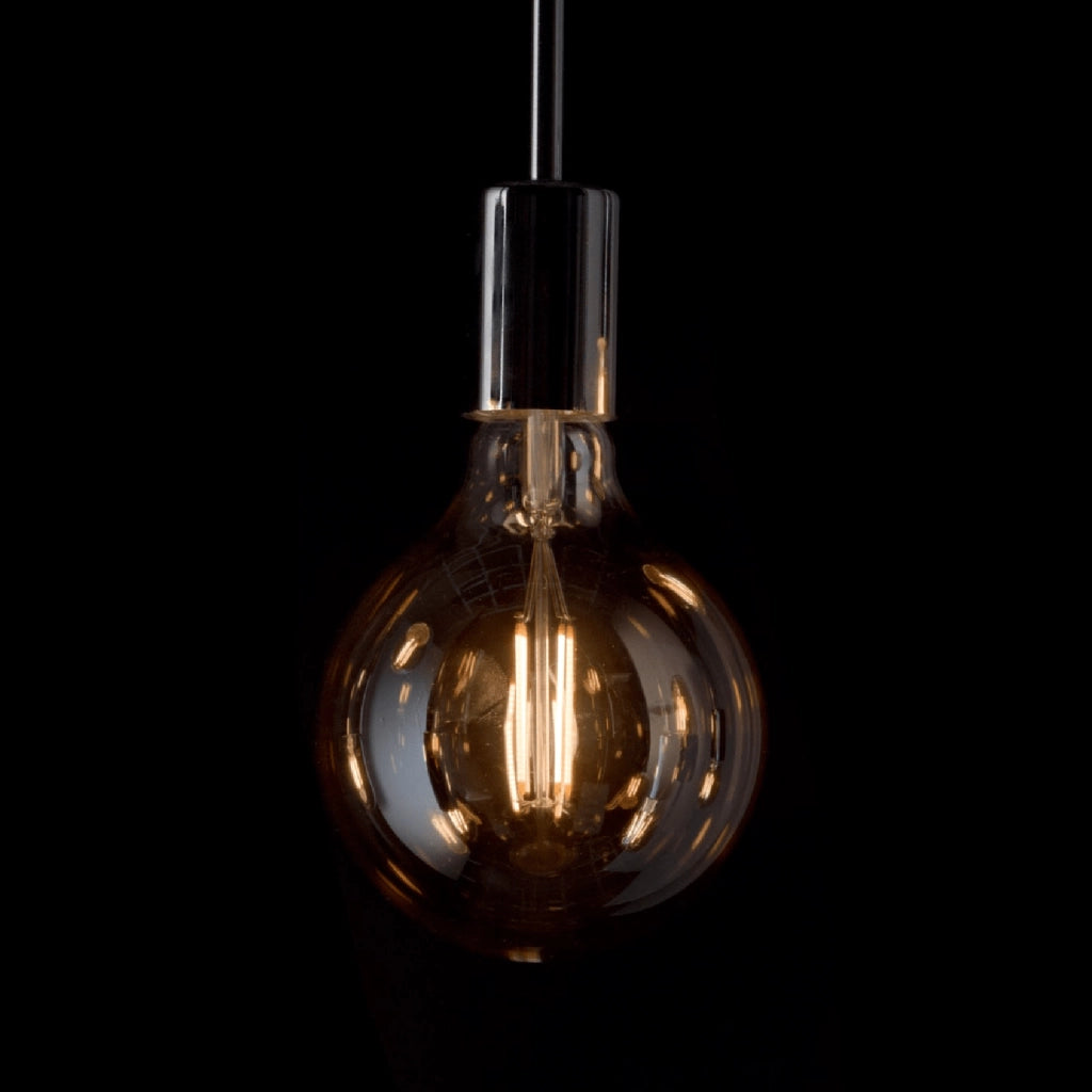 Lampadina G125 globo E27 LED 8W resa 85W lampada palla vetro luce 2700K decorativa pub bar locali taverna