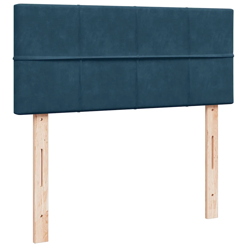 Giroletto a Molle con Materasso Blu 120x190 cm in Velluto 3288562