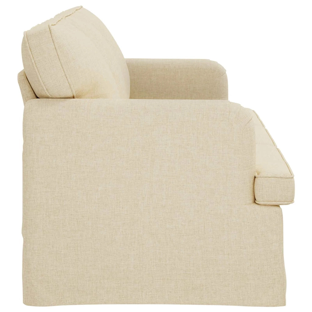 Divano Crema 201 x 80 x 85 cm Tessuto 42024502