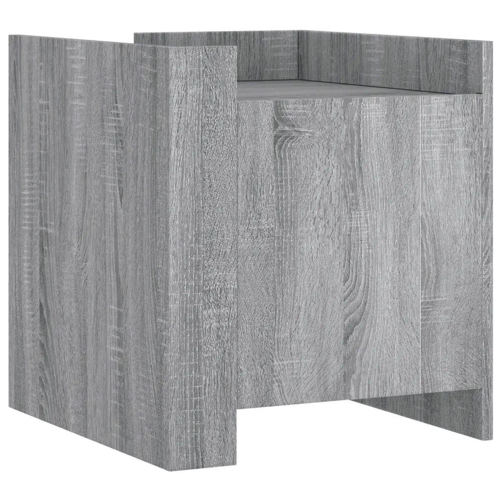 Comodino Grigio Sonoma 45x50x50 cm in Truciolato 848302