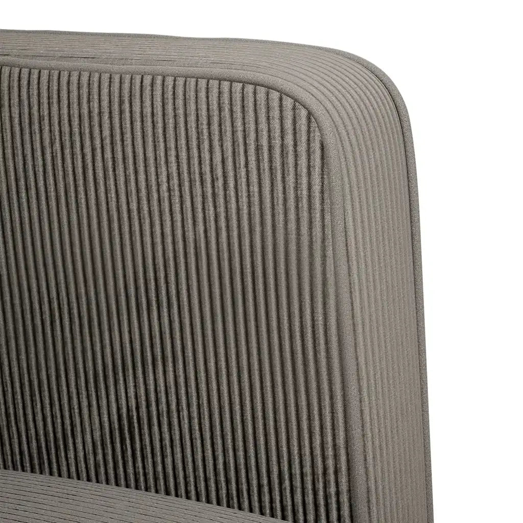 Divano Sedia con Braccioli-Poltrona-Sofa Relax Grigio Chiaro 54 cm Tessuto a Coste