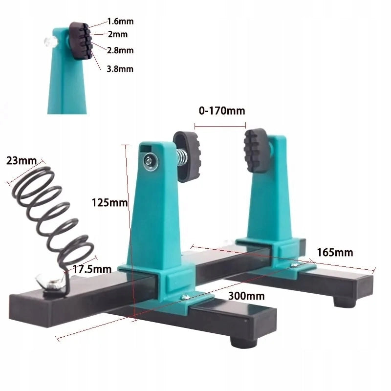 Supporto di Montaggio 360° – Rotazione Completa, Lunghezza Massima 200mm | Costruzione Stabile, Pinze Regolabili