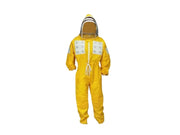 275-GL Tuta gialla spaziale 100% cotone con cappuccio a velo e 8 tasche - M