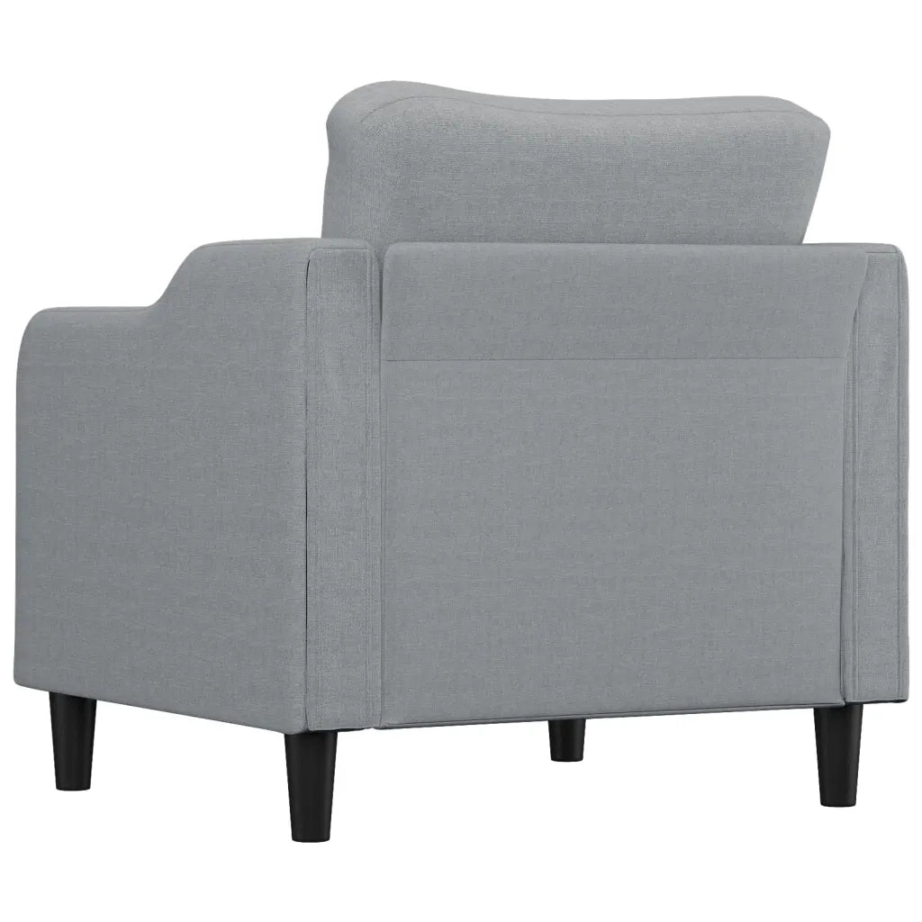 Poltrona | Sedia Relax Grigio Chiaro 60 cm in Tessuto