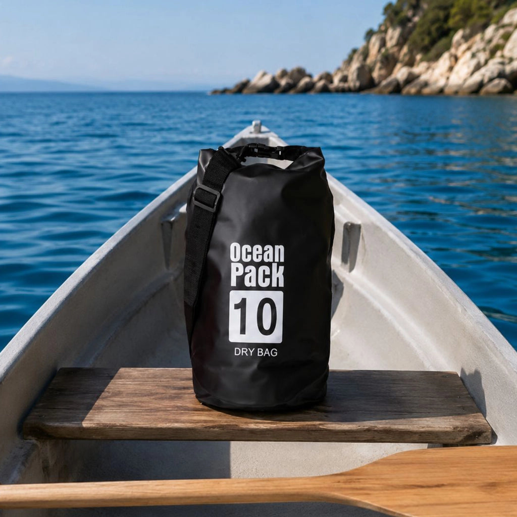 Senine, Borsa Impermeabile Capacità 10 lt, Nero