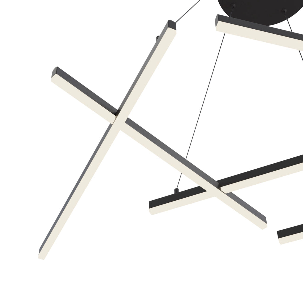 Lampada a sospensione Maytoni Line MOD016PL-L75B nera LED