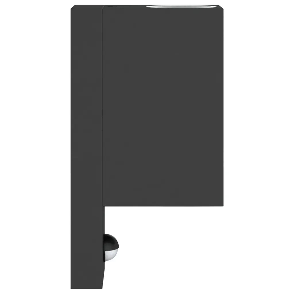 Applique con Sensore Nera in Alluminio Pressofuso 4006308