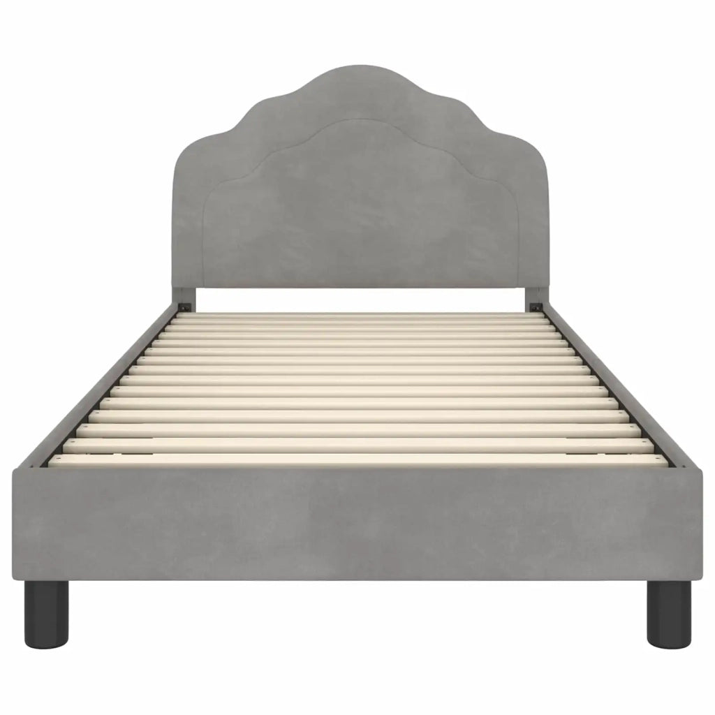 Struttura letto bambini con testata Grigio chiaro 80 x 200 cm 42010943