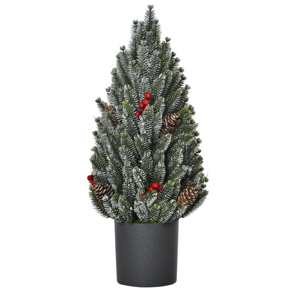 Albero di Natale Mini con Pigne e Bacche Rosse ¨C Xylo ¨C 50 cm Multicolore