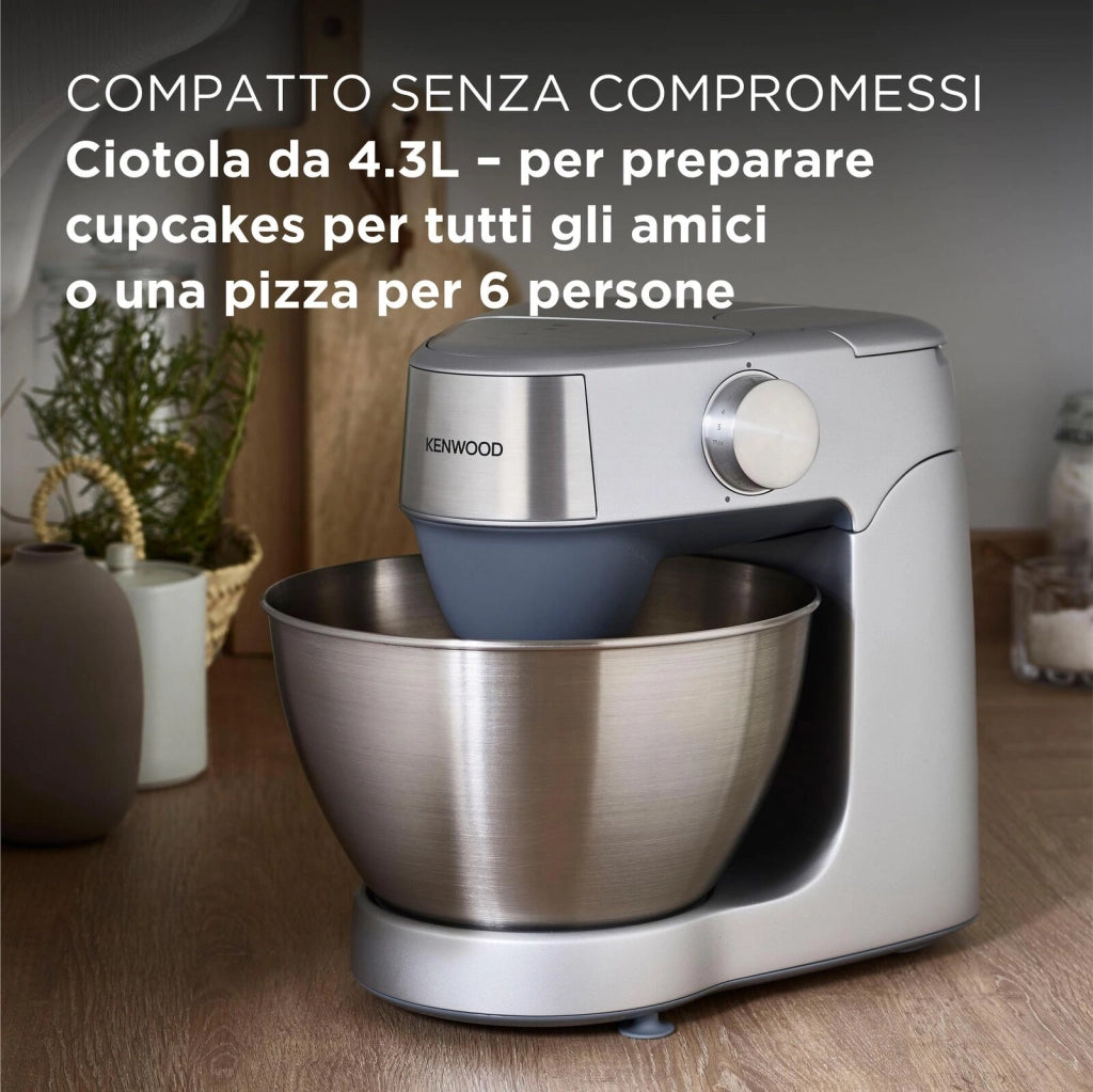Kenwood KHC29.A0SI Prospero+ Impastatrice Planetaria 1000W Ciotola 4,3L 8 Velocita' Paraschizzi colore Argento