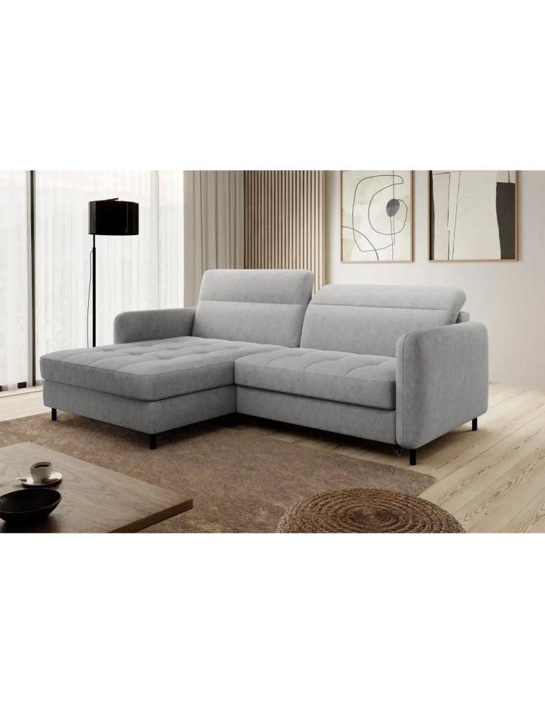 Divano ad angolo collezione GOUMSI colore Grigio chiaro
