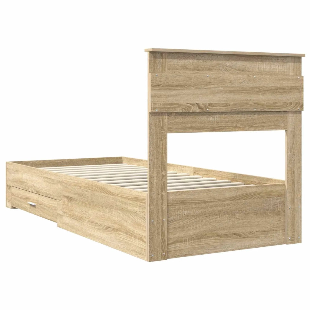 Struttura del letto con cassetto con testiera-Letto con Cassetti e Testiera Legno multistrato 101706