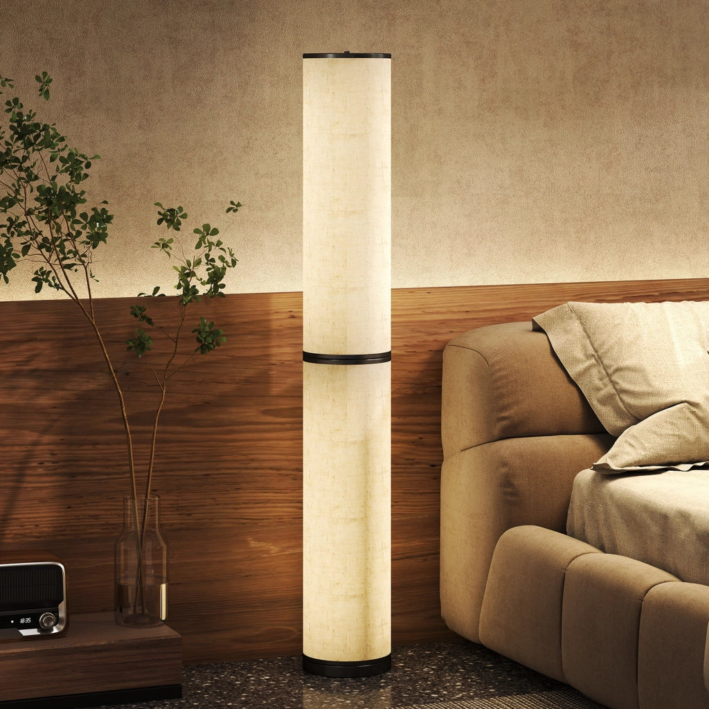 Lampada da Terra Moderna ¨C Xylo ¨C Luminosit¨¤ e Temperatura Colore Regolabili con Telecomando Beige