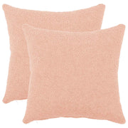 Federa 2 pcs HEERLEN Rosa 35 x 35 cm Bouclé 908101