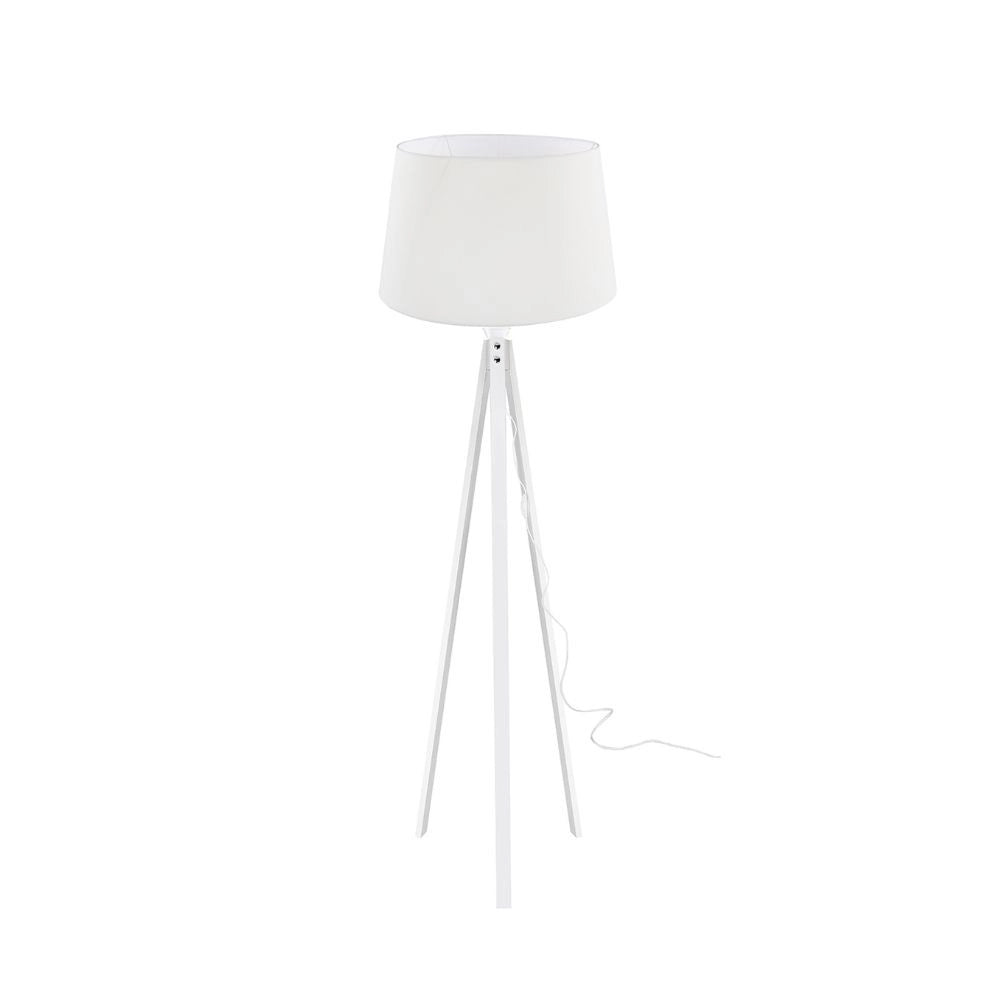 Lampada da terra treppiede bianca con paralume Tripod bianco DECOBI2736