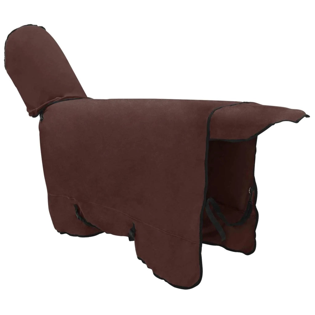 Coperta per Cavalli Marrone Scuro Completo 135 cm Poliestere 42013273