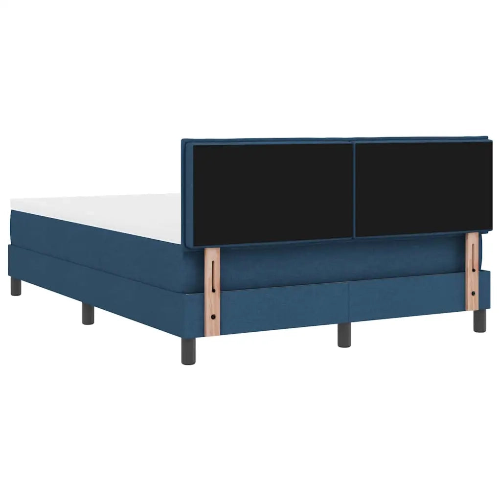 Letto a molle con testiera Blu 160 x 200 cm Tessuto 3338705
