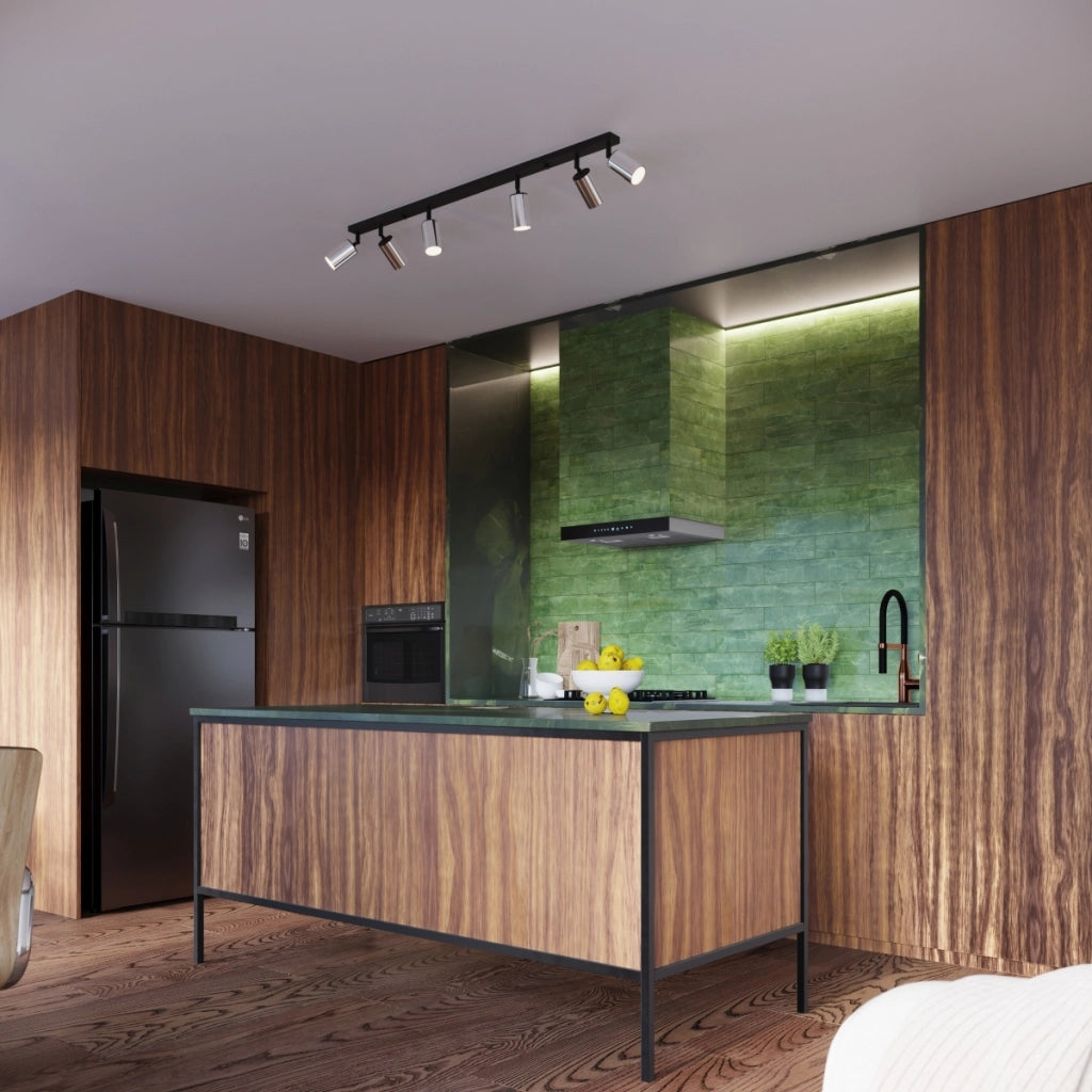 Lampada da soffitto WINX 4 nero/cromo