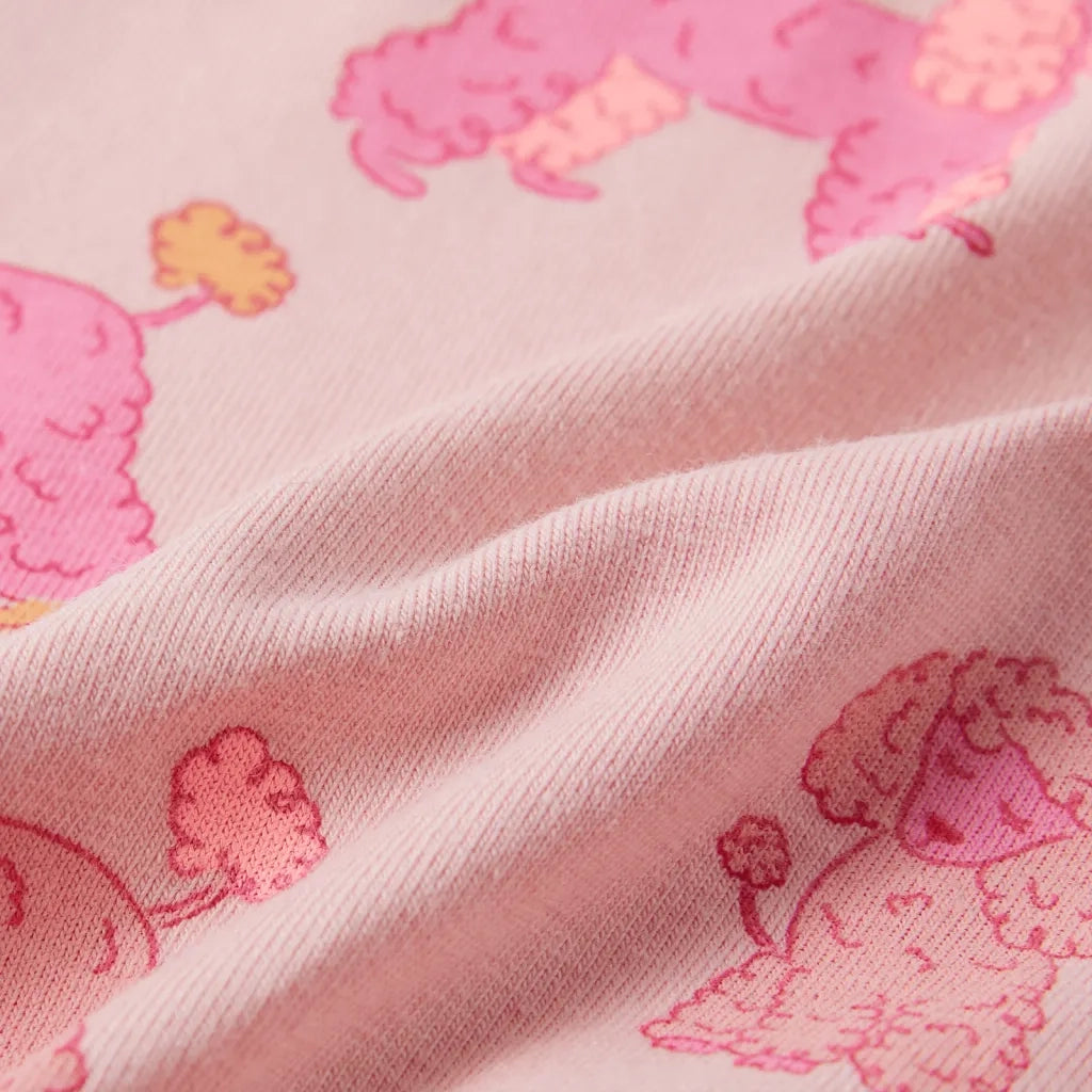 Pigiama da Bambina a Maniche Corte Rosa Chiaro 128 CFW5957010