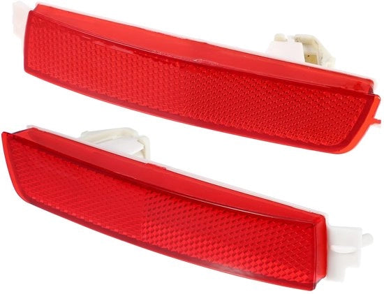 Riflettore di Segnalazione di Sostituzione per Bumper Lato Destro - Colore Rosso - Sicuro - Duraturo - Adatto per Veicoli - Colore Rosso